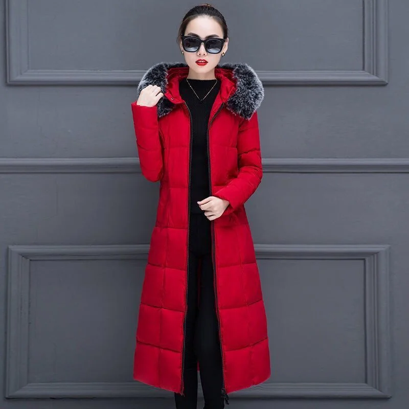 

Winter Jacket Women Clothing Warm Hooded Parkas Female Clothes Long Coats and Jackets Casual Outwear Fashion Coat Women Zm1844