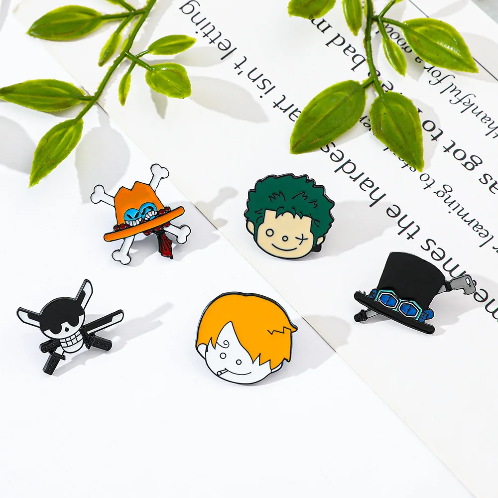 Цельный мультяшный металлический значок периферийные устройства аниме