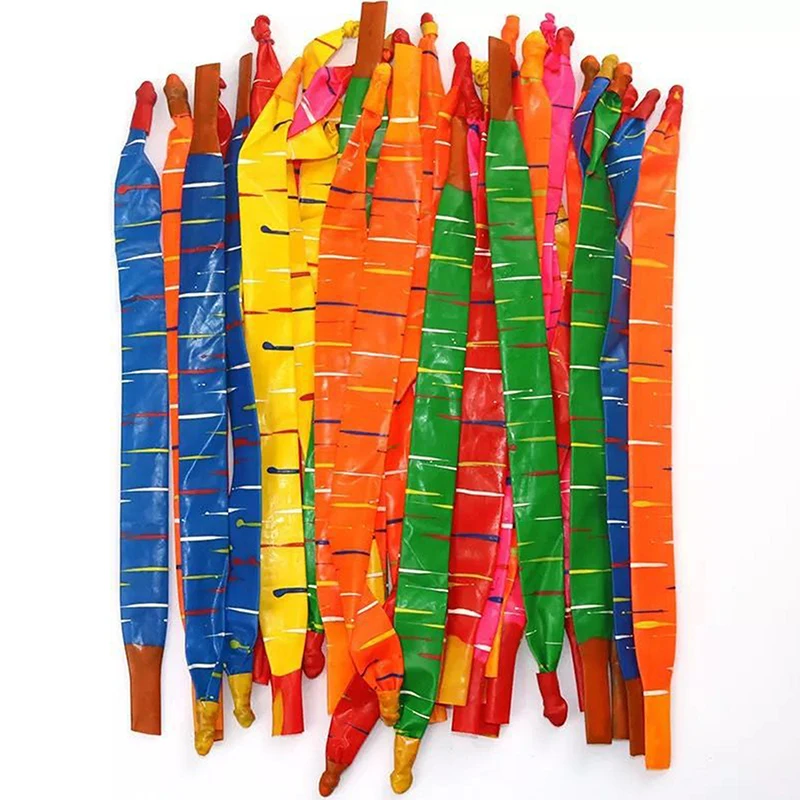 

50/100pcs Mixed Color Long Latex Rocket Balloon Flying Squeaking Children Birthday Party Decoration Latex Balloons Classic Toys