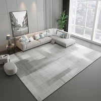 gray light luxury living room carpet bedroom decoration carpet leisure carpet home decoration mat large area carpet anti slip ru