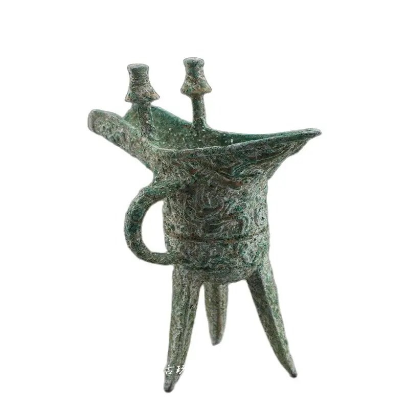 

China's Ancient Bronze Ware King Cup Large Triangulation Cup Cup