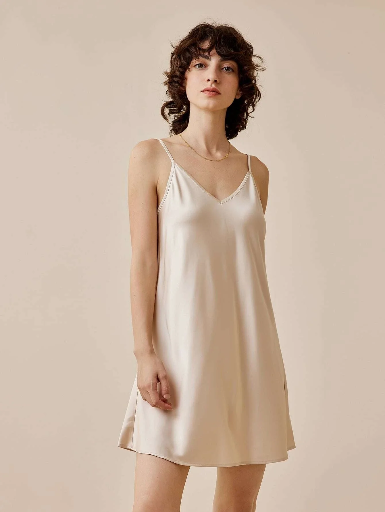 

Solid Cami Night Dress