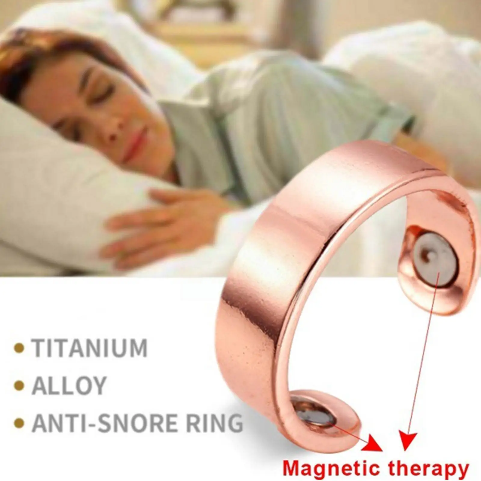 

Anti Snoring Device Ring Magnetic Therapy Acupressure Treatment Against Anti Snore Sleep Aid For Snoring O2k7