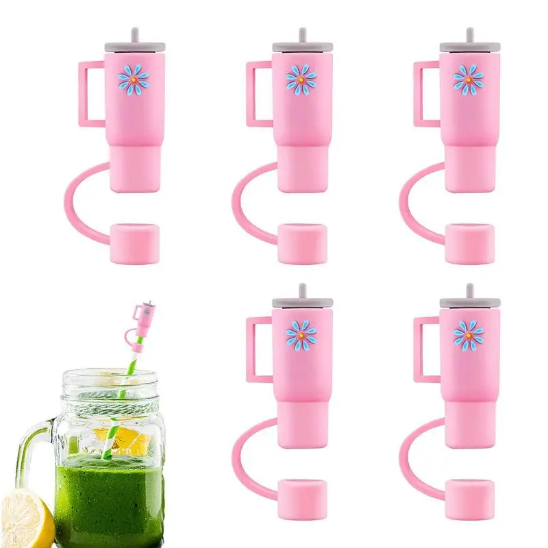 

Straw Tip Cover Silicone Straw Cover Caps Stanleys Cup Silicone Drinking Straw Cup Lid Nozzle Reusable Straw Hole Stopper