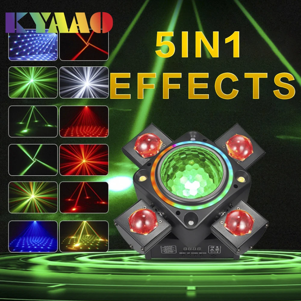 Новый дизайн светодиодные светильники для дискотеки RGBW освещение с подвижной