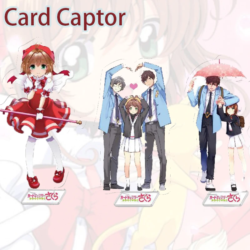 

Card Captor Anime Figure 16Cm Acrylic Stand Model Li Syaoran Cerberus Kinomoto Touya Exquisite Desktop Ornaments Collection Toy