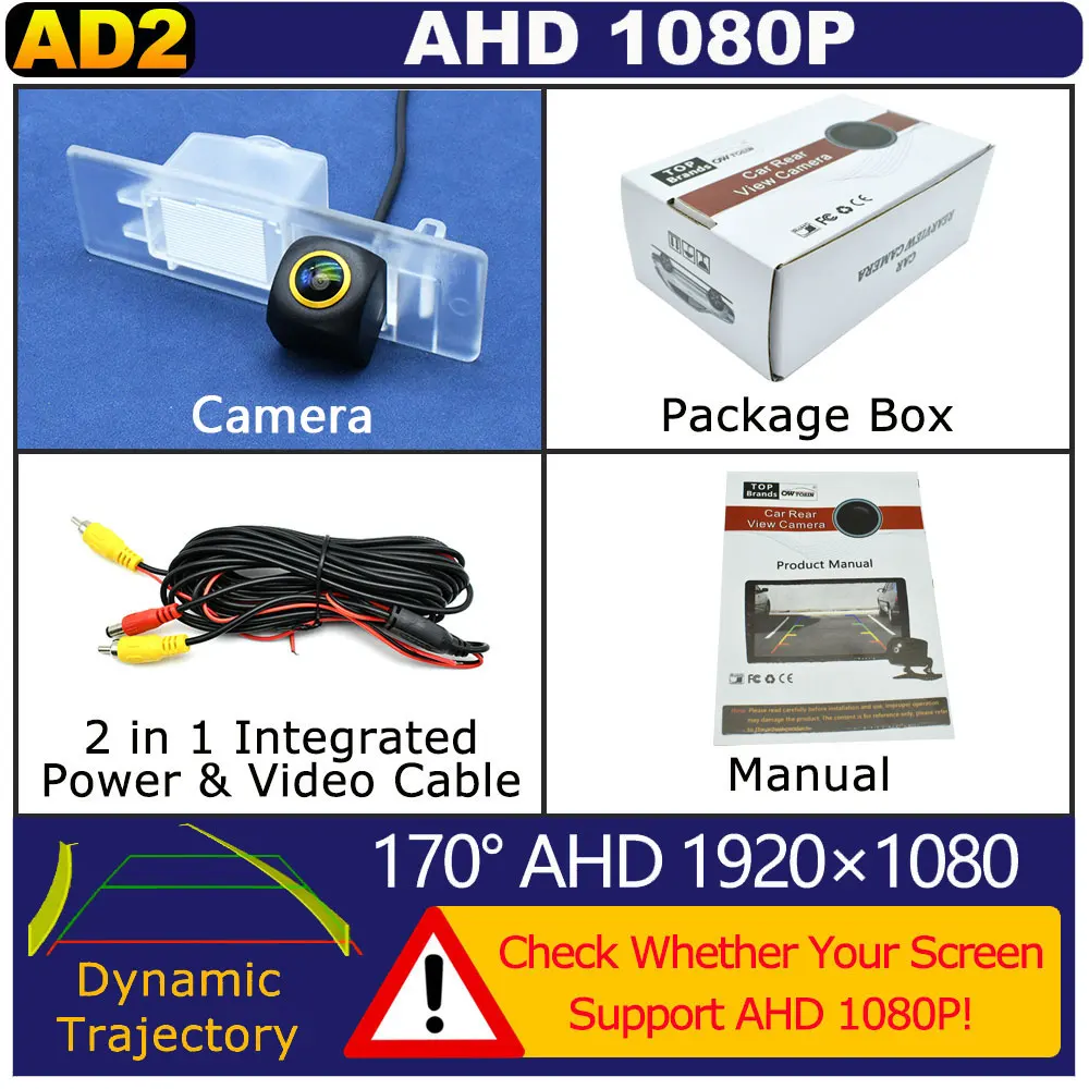 

AHD 1080P 170 ° Автомобильная камера заднего вида с золотым объективом для Hyundai Tucson/Tucson Sport 2019 2020 2021, автомобильный монитор