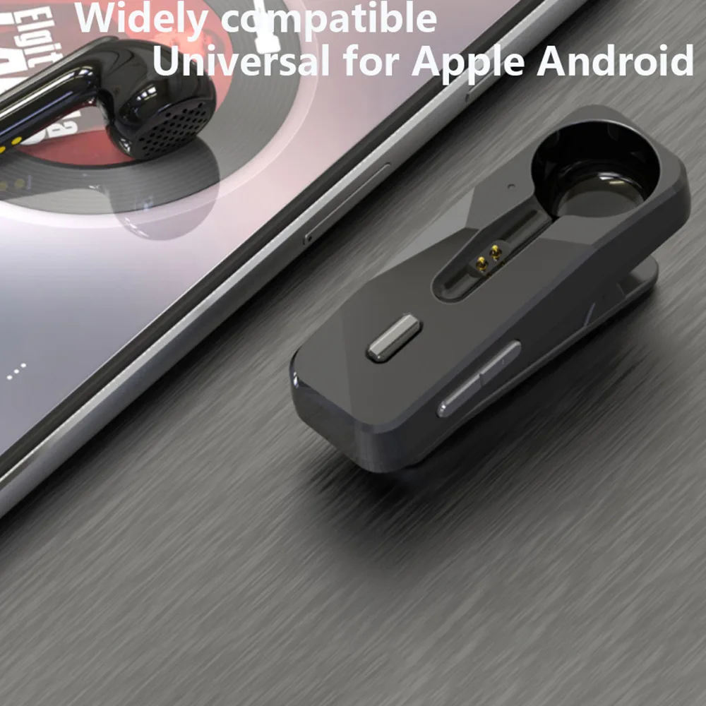 Wireless Bluetooth 5.1 Earphones One Ear Business Headset With Microphone Sports Hook Handsfree Headphone Earbuds For Drive