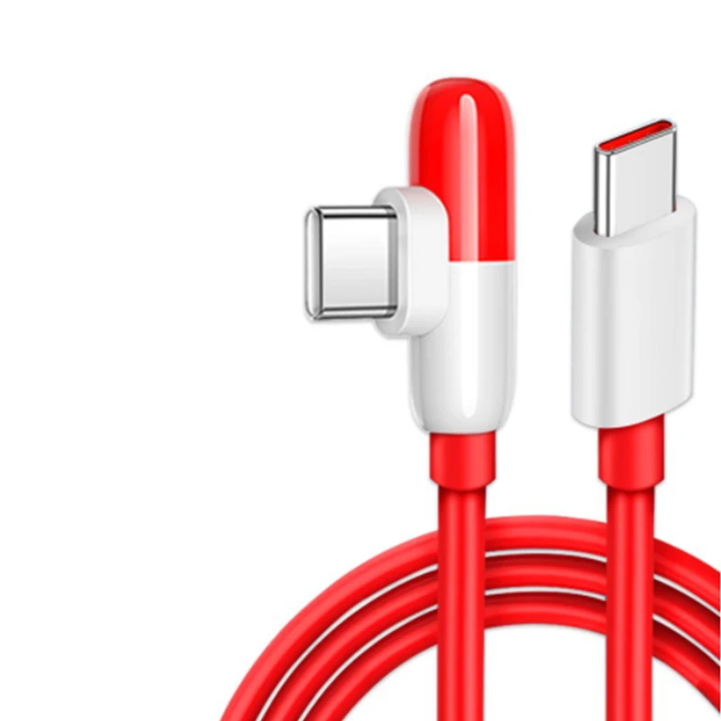 Кабель зарядный USB C, 65 Вт, 90 градусов, 100 см