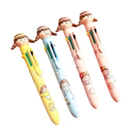 8 colors kawaii cute jigglypuff animal cartoon ballpoint pens cartoon children pen multi functional school office stationery