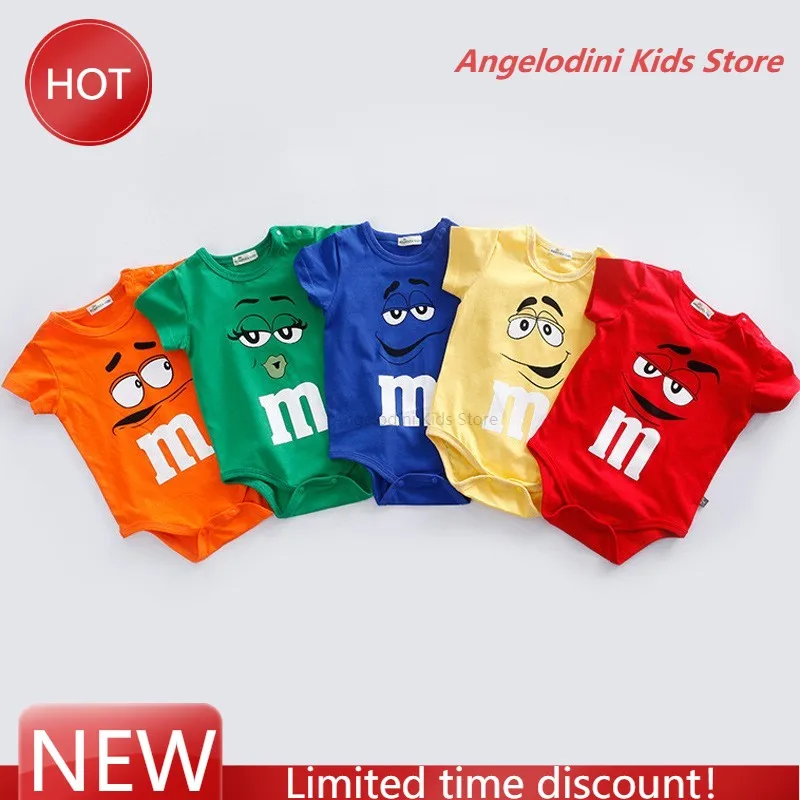 

Clothes Jumpsuit Baby Jumpsuit 100% CottonNewborn Baby Summer Baby One-piece Short Sleeve Cartoon Baby Boy Girl Newborn Clothes
