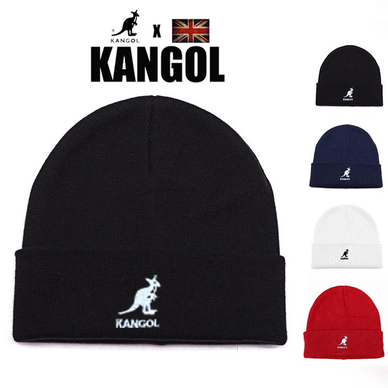 

KANGOL Essentials Knitted Hats for Women Black Beanie Hat Winter Men's Caps Women Beanies for Ladies Skullcap Knitted Thick Cap