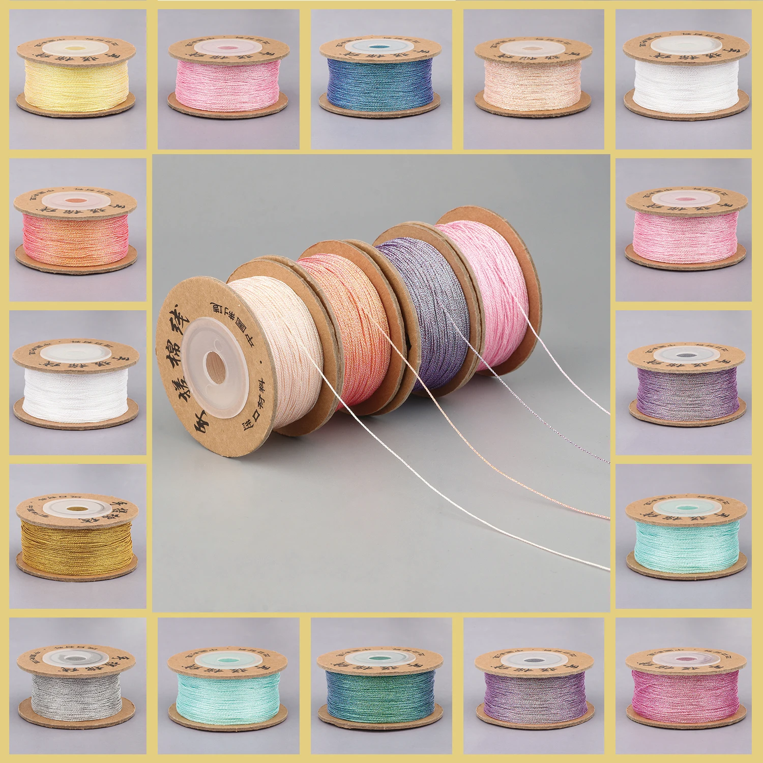 Хлопчатобумажная нить GMB724 1мм для бижутерии | AliExpress