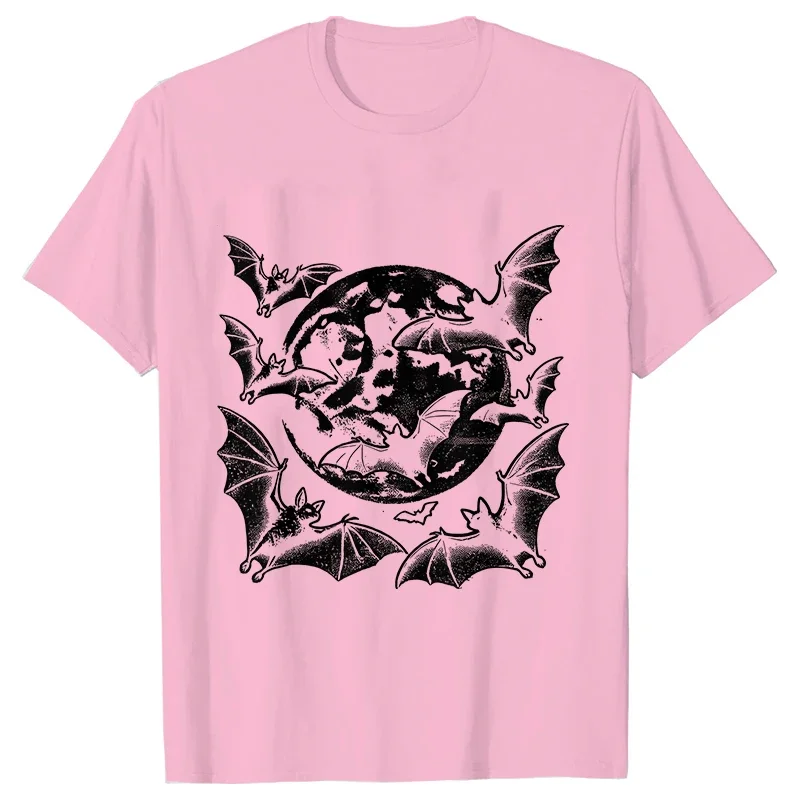 Футболка Moon Bats Y2k для мужчин винтажный стиль футболка с летучей мышью
