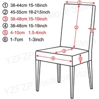 2022waterproof fabric jacquard chair covers universal size chair cover cheap spandex seat case for dining room