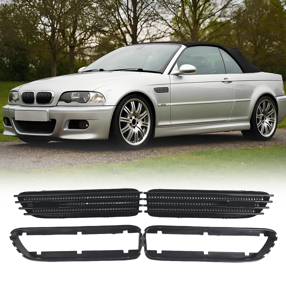 Черная 1 пара боковых крыльев замена вентиляционной решетки для BMW E46 M3 01-06