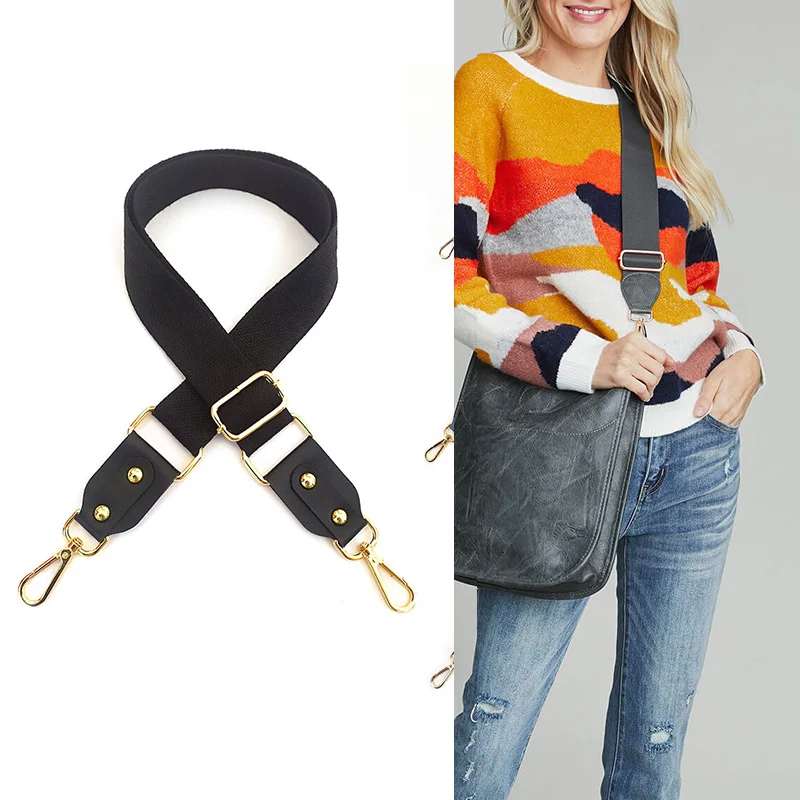 Cotton Shoulder Strap Adjustable Bag Women Shoulder Straps Messenger Shoulder Crossbody Leather  Handbag Strap Belt Accessories