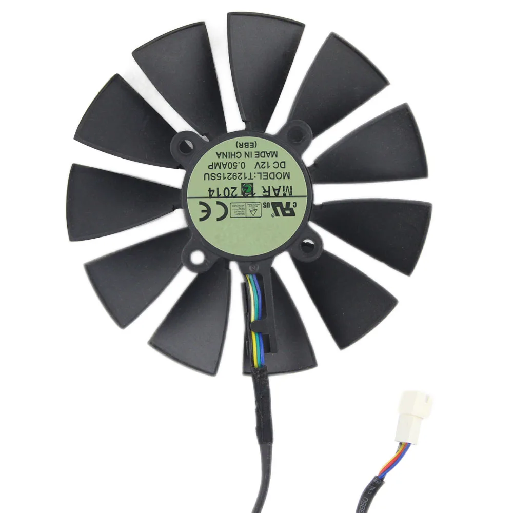 

For ASUS GTX780 GTX780TI R9 280X/290X 290 280 GTX970 GTX980 Graphics Card Cooling Fan T129215SU 5Pin