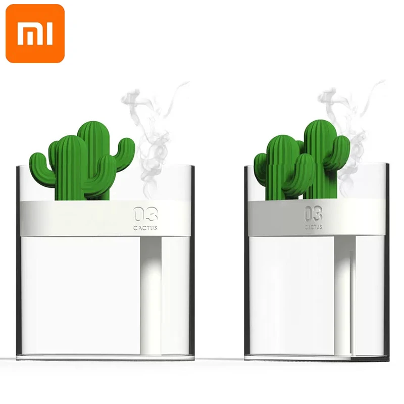 

Xiaomi 160ML Color Light USB Ultrasonic Air Humidifier Mini Cactus Air Purifier Decor Home Anion Mist Maker for bedroom office