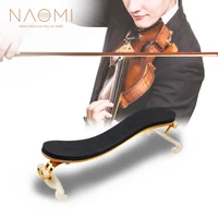 naomi professional adjustable 44 34 violin shoulder rest delicate durable flamed maple wood fiddle shoulder rest
