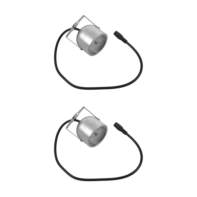 

2X 48 LED IR Infrared Night Vision Security Camera CCTV Camera DC12V Silver