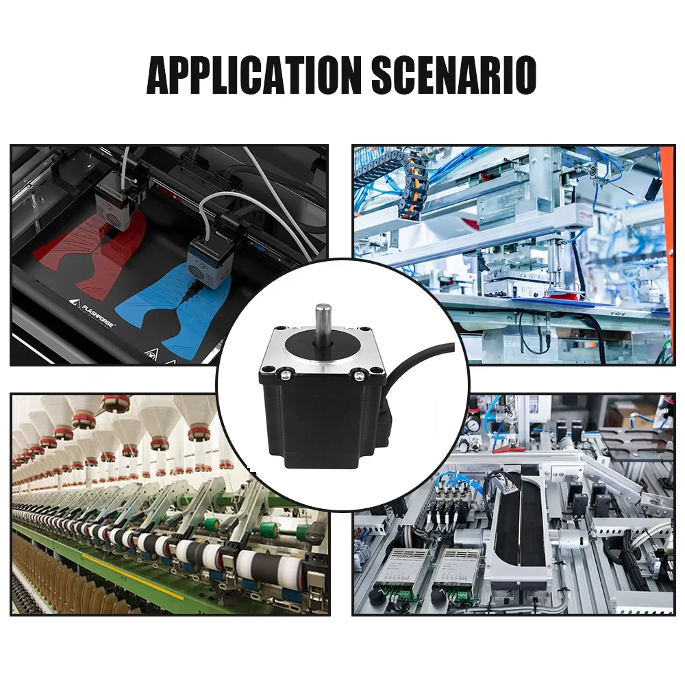 Шаговый электродвигатель MHTNC Nema23 57HS56 2-фазный 4-проводной 1 2нм 3 0 А 56 мм в длину D 6 35