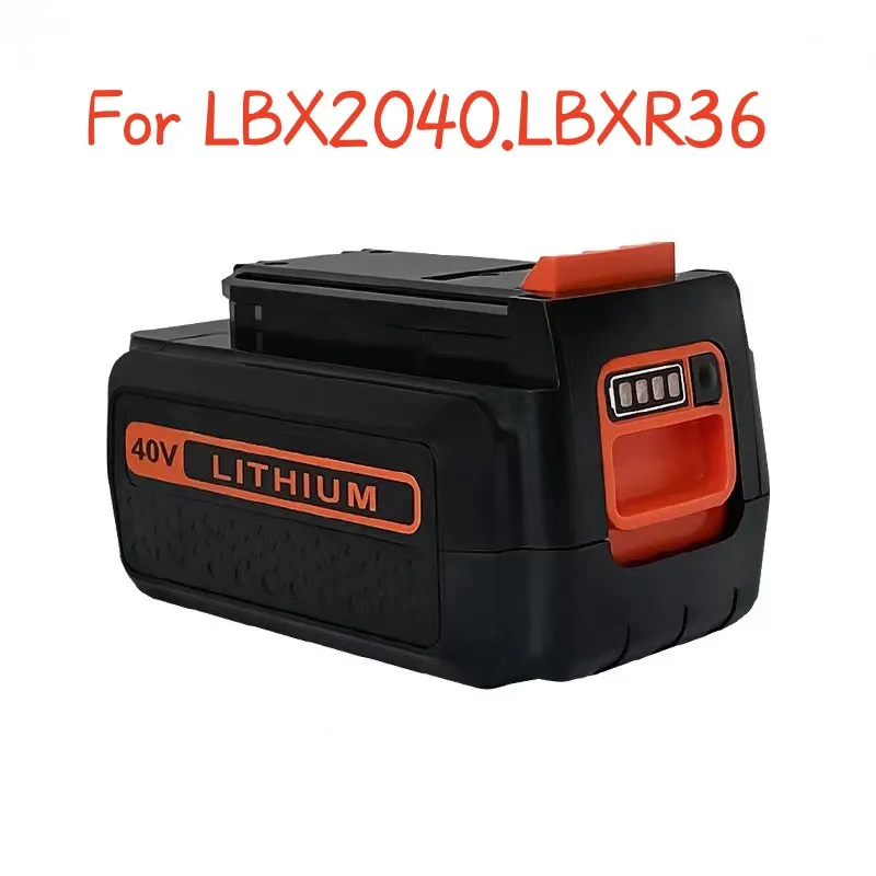 

2023 Upgrade 6000mAh40V For BLACK&DECKER LBX2040 LBXR36 electric tools Lithium battery