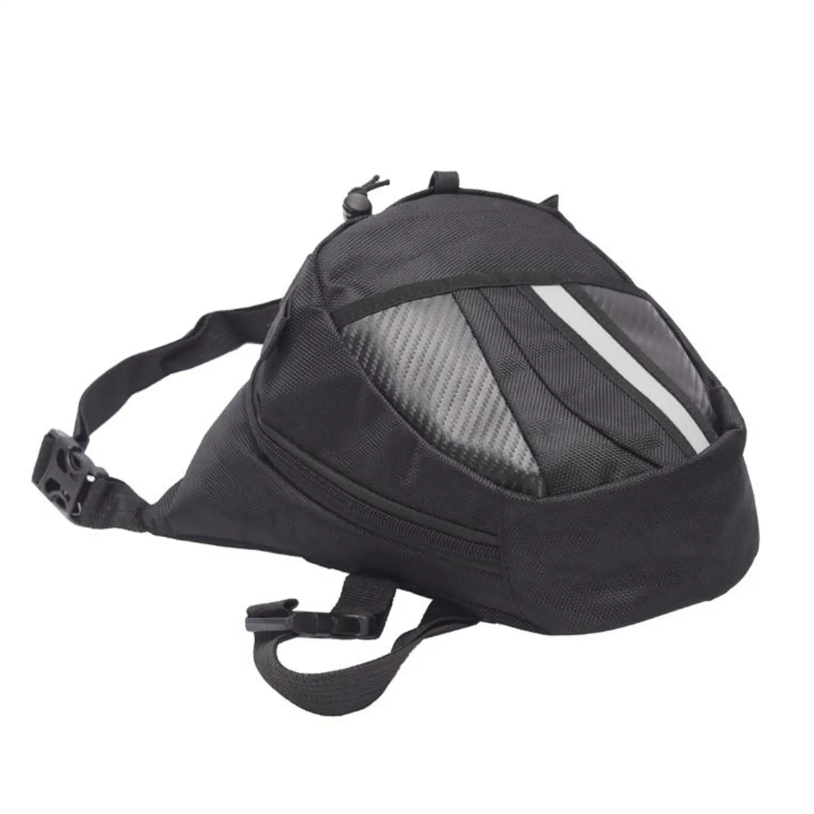 

Multipurpose Motorcycle Waist Pack Zipper Closure with 2 Pockets Nylon for Cycling Sports Bike Riding Walking Motorbike