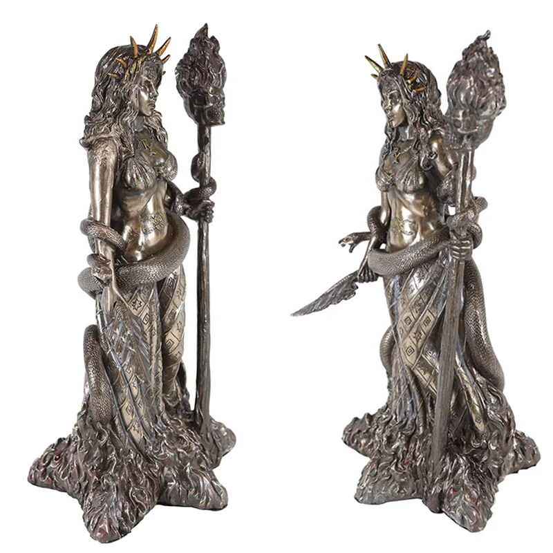 

Greek Mythology Hecate Goddess Statue Angel Dancer Sorceress Figure Ornament Wine Cooler Office Desktop Home Decoration