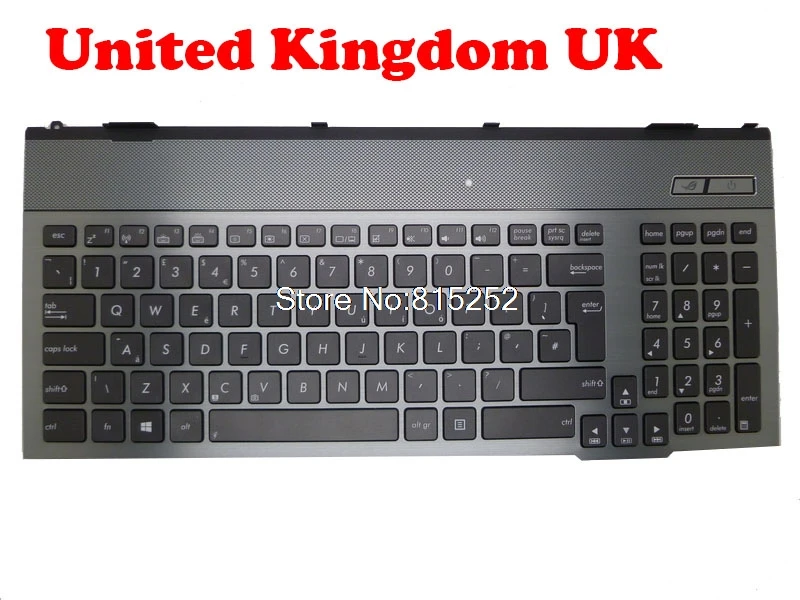 

SP/UK Keyboard For ASUS G55 G55V G55VW 0KNB0-B411ARE00 0KNB0-B411HE00 0KNB0-B410LA00 0KN0-MK1LA11 0KN0-MK1ND21 0KNB0-B411ND00