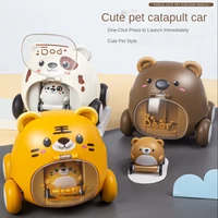 kawaii mini car interactive for toddlers toy cartoon pull back car baby toy resistance to fall vehicle for children catapult car
