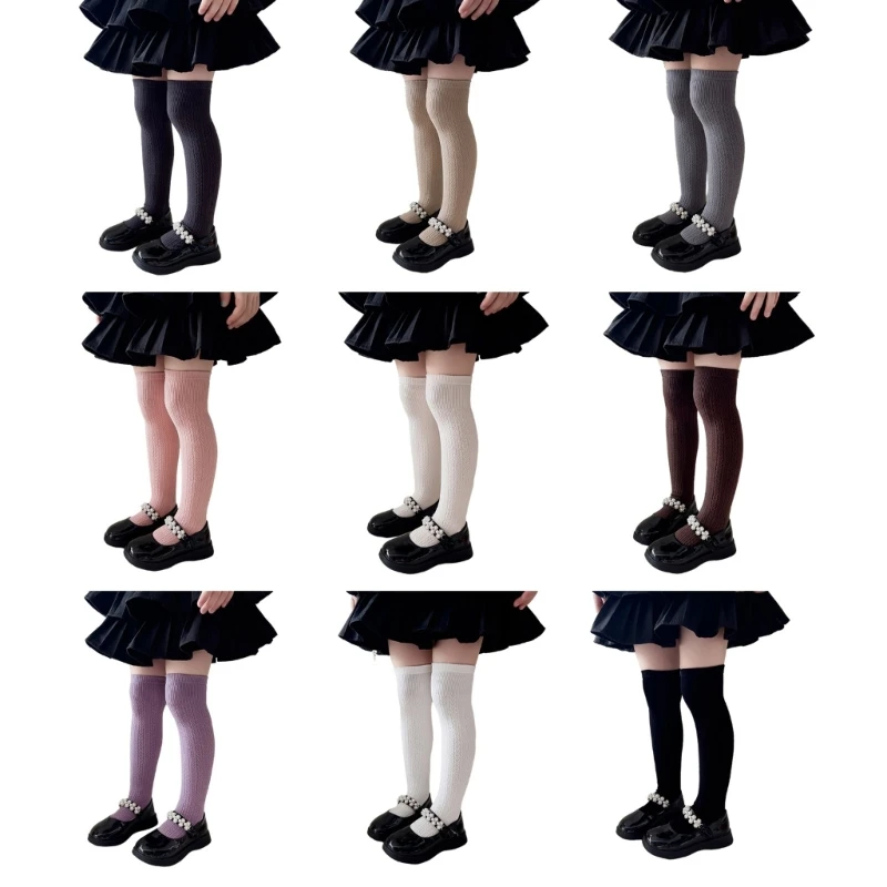 

Children's Above Knee Length Stockings Long Socks for Autumn Winter Cold Seasons