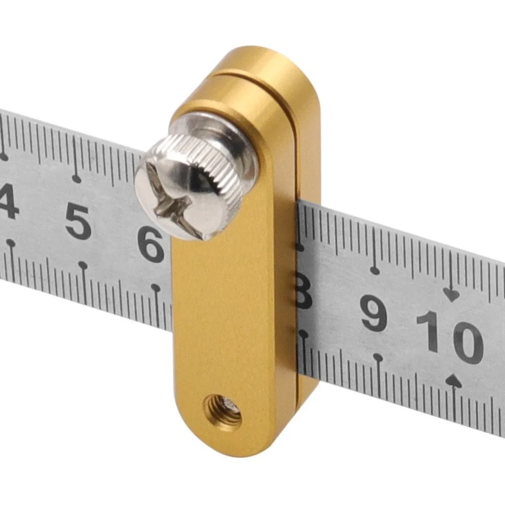Steel Ruler Positioning Block Angle Scriber Line Marking Gauge For Ruler Locator Carpentry Scriber Measuring Woodworking Tools
