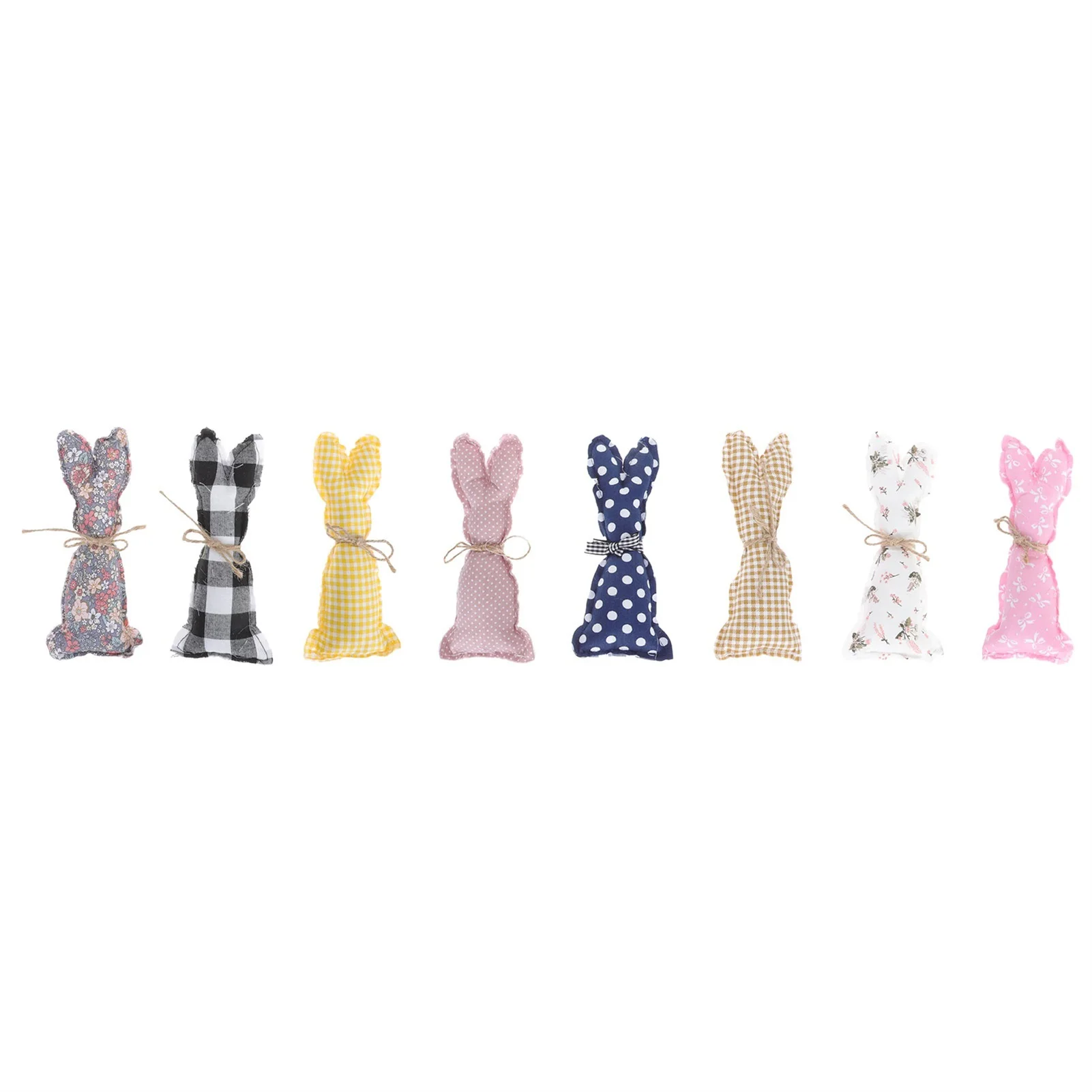 

8pcs Party Home Sofa Bed Ornaments Easter Festival Party Decor Cloth Bunny Adorns