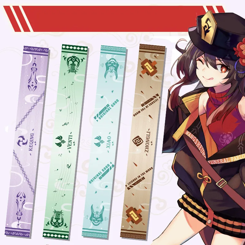 

Genshin Impact Vision Scarf Woman Xiao Hu Tao Zhongli Cartoon Scarfs Man Soft Party Warm Thermo Winter Unisex Couple Cute Trendy