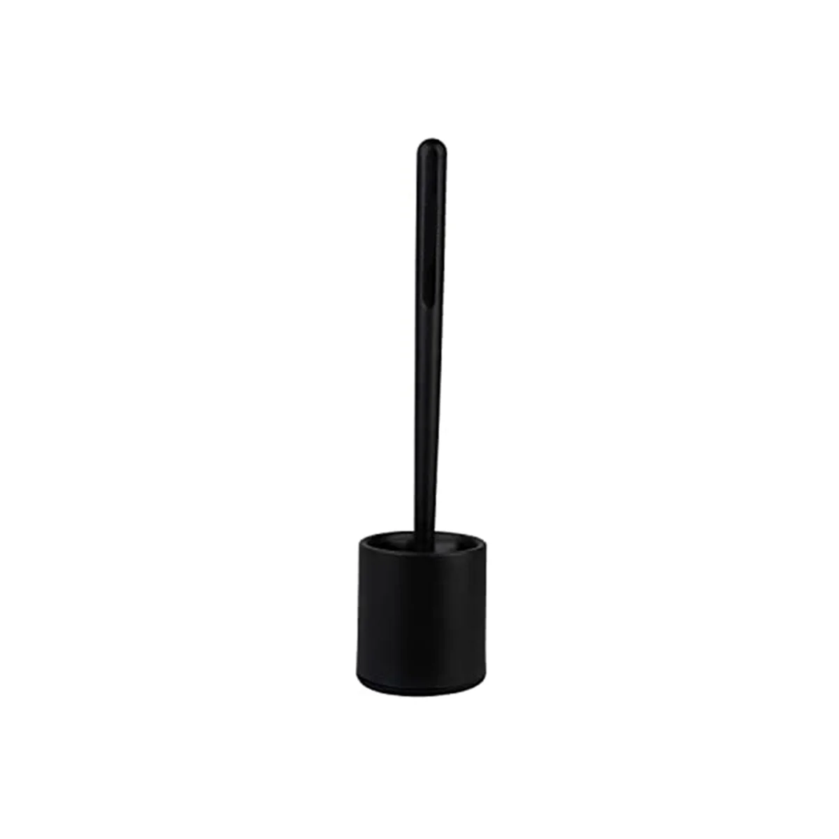 

For Thorough and Easy Cleaning in Black Toilet Brush with Plastic Bristles