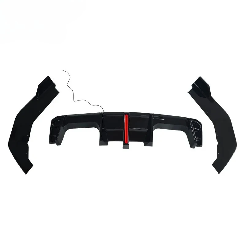

Для BMW M3 G80/M4 G82 2021 2022 2023 2024 2025 задний диффузор со светодиодной подсветкой, защитный спойлер, разветвитель багажника, аксессуар, тюнинг