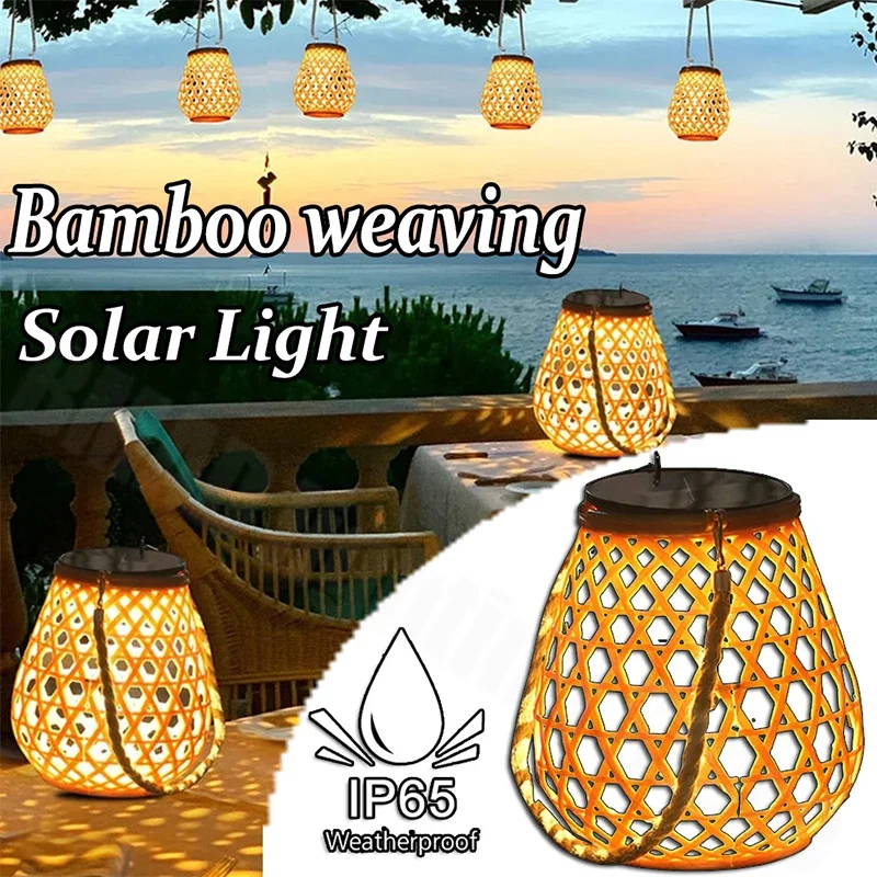 Наружные водонепроницаемые Подвесные светодиодные фонари на солнечной батарее