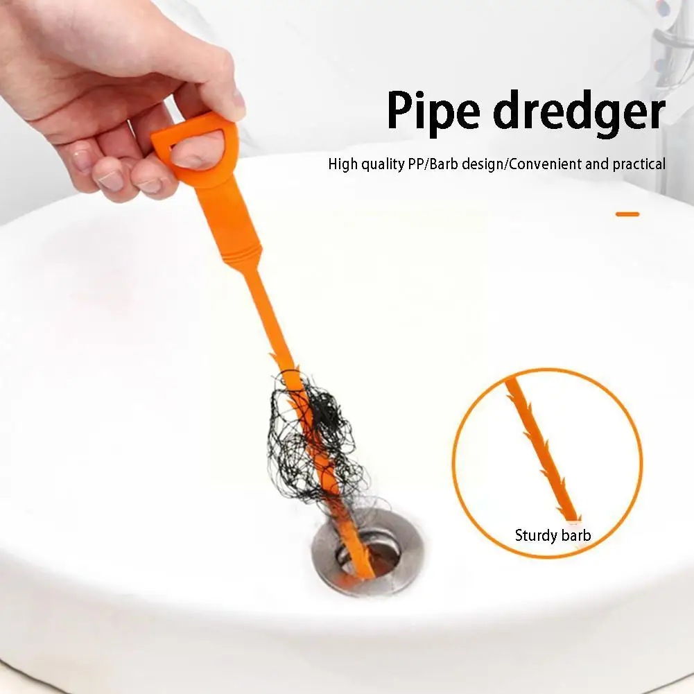 

51 см ABS Трубная дноуглубительная щетка для ванной комнаты, очиститель для канализации, раковины, дренажный гибкий очиститель засора, удалитель, щетка для отверстий, инструмент для очистки F8M4