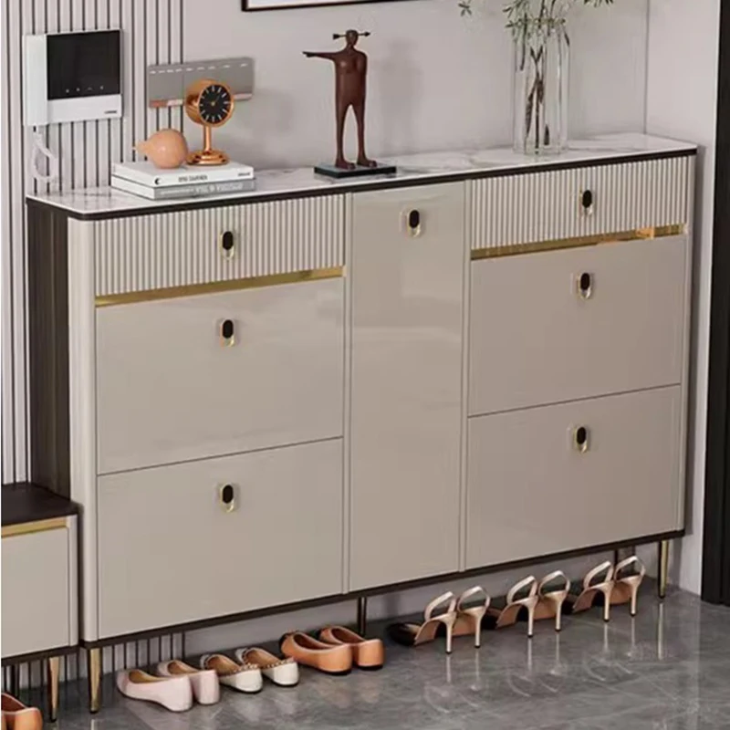 Деревянные шкафы для обуви современный органайзер хранения в прихожей роскошные