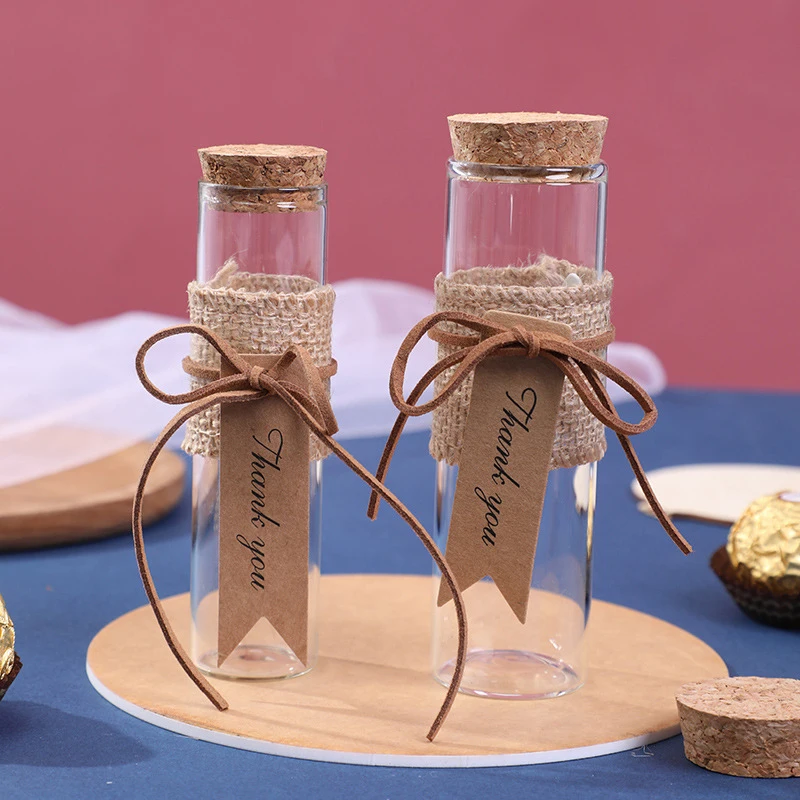 Прозрачная мини-бутылка для желаний