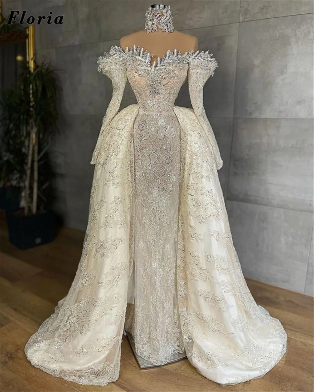 

Женское вечернее платье с юбкой-годе, длинное платье с бисером