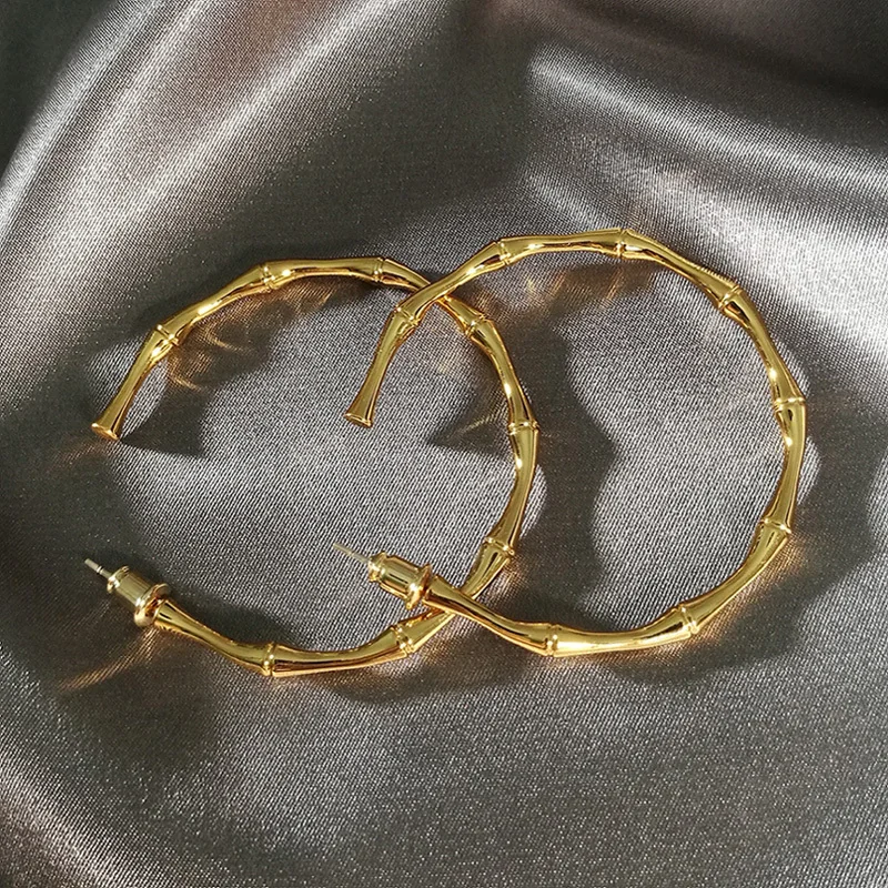 

New Korean Fashion High Quality Metal Style Bamboo Joint Earring Friend Gift to attend Banquet Women Jewelry Earring 2022