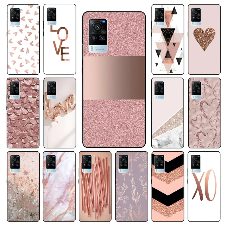 

Love Heart Gold Rose MarblePhone Case for VIVO V21E V21 V23 V23E V2109 Y53S Y33S Y55 Y76 Y31 Y21 Y72 Y01 Y21S Y11S