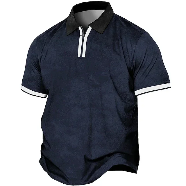 

Men's Plus Size Polo Shirt Big and Tall Graphic Prints Short Sleeve Summer Sports Fashion Streetwear Designer Outdoor Tops