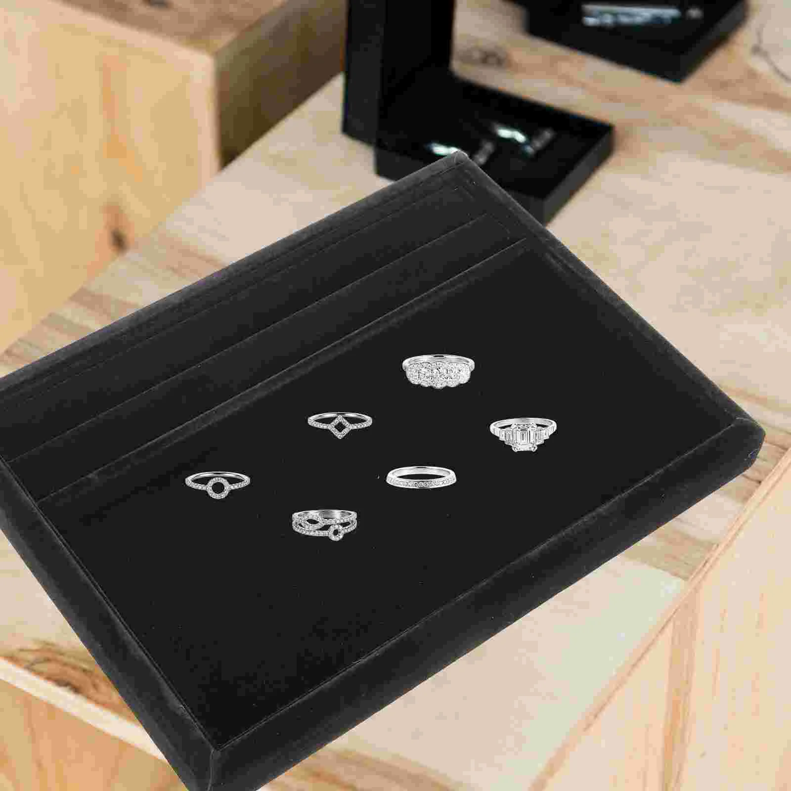Display Tray Showcase Display Tray for Ring Earring Necklace Bracelet
