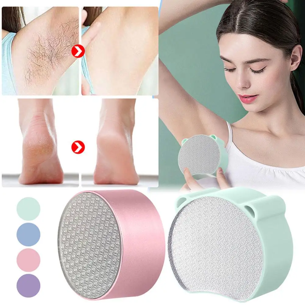 

New Double Sided Nano Glass Hair Grinder 2-In-1 Foot Easy Tool Grinder Epilator Reusable Cleaning Physical Safe Manual Epil P3Z8