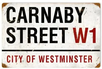 

Carnaby уличные винтажные знаки, металлическая Оловянная стена SignArt