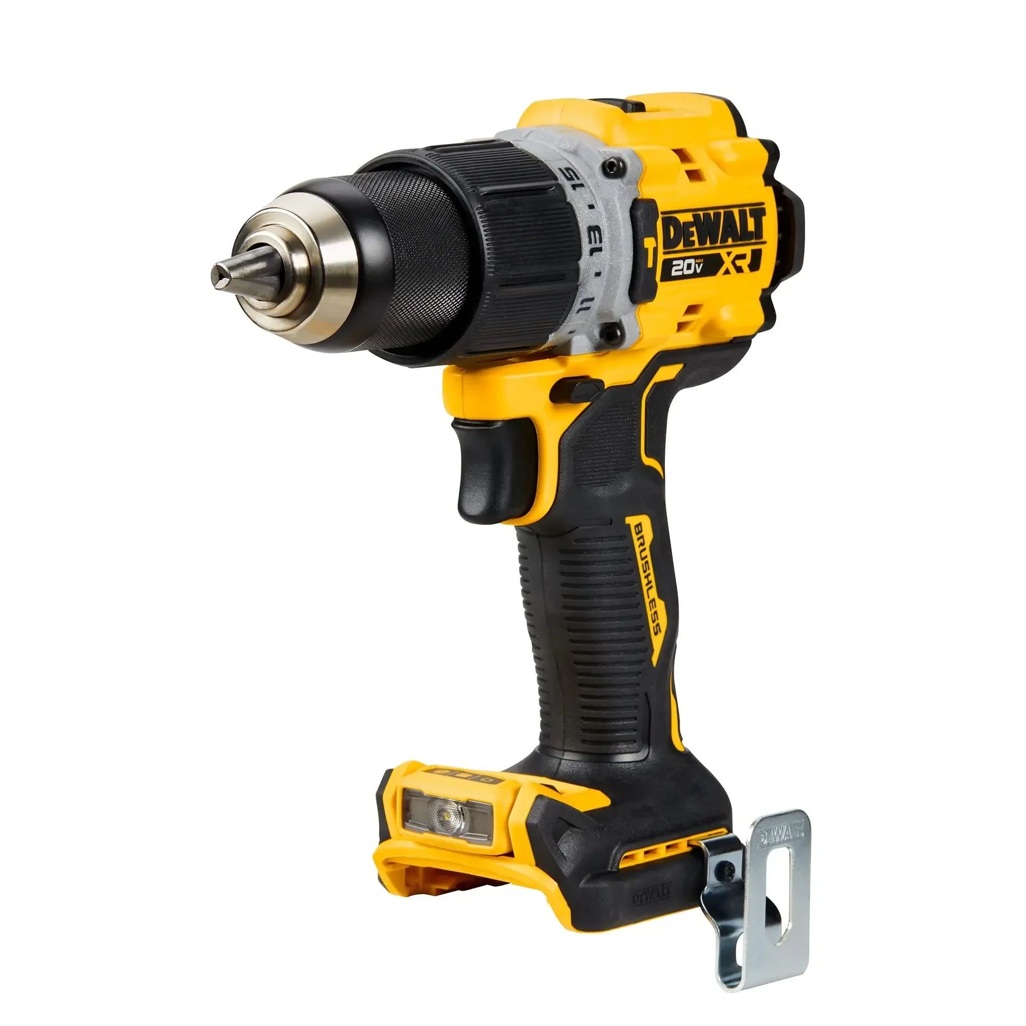 

DEWALT 20V MAX Hammer Drill, 1/2", Cordless and Brushless, Compact With 2-Speed Setting, Bare screwdriver power tool DCD805B