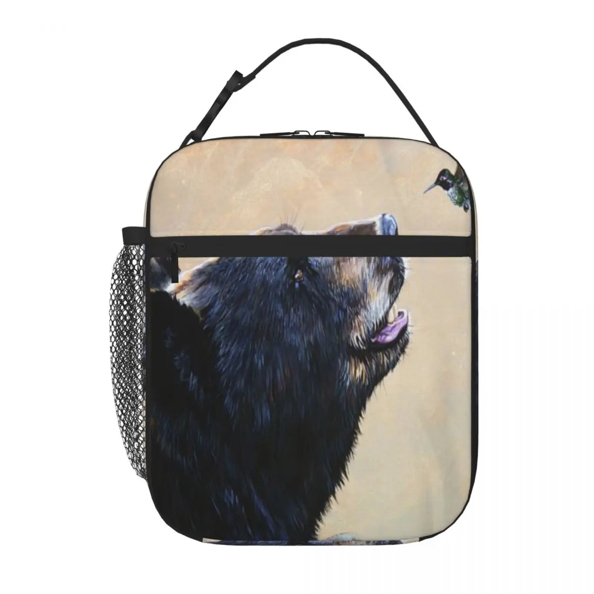 

The Bear And The Hummingbird J W Baker Lunch Tote Lunch Boxes Insulated Bag Thermo Cooler Bag